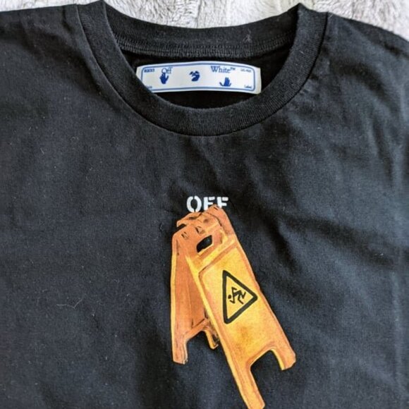 OFF WHITE - Black Graphic, Pascal Skeleton Long Sleeve T-Shirt (Brand New) - Picture 2 of 5